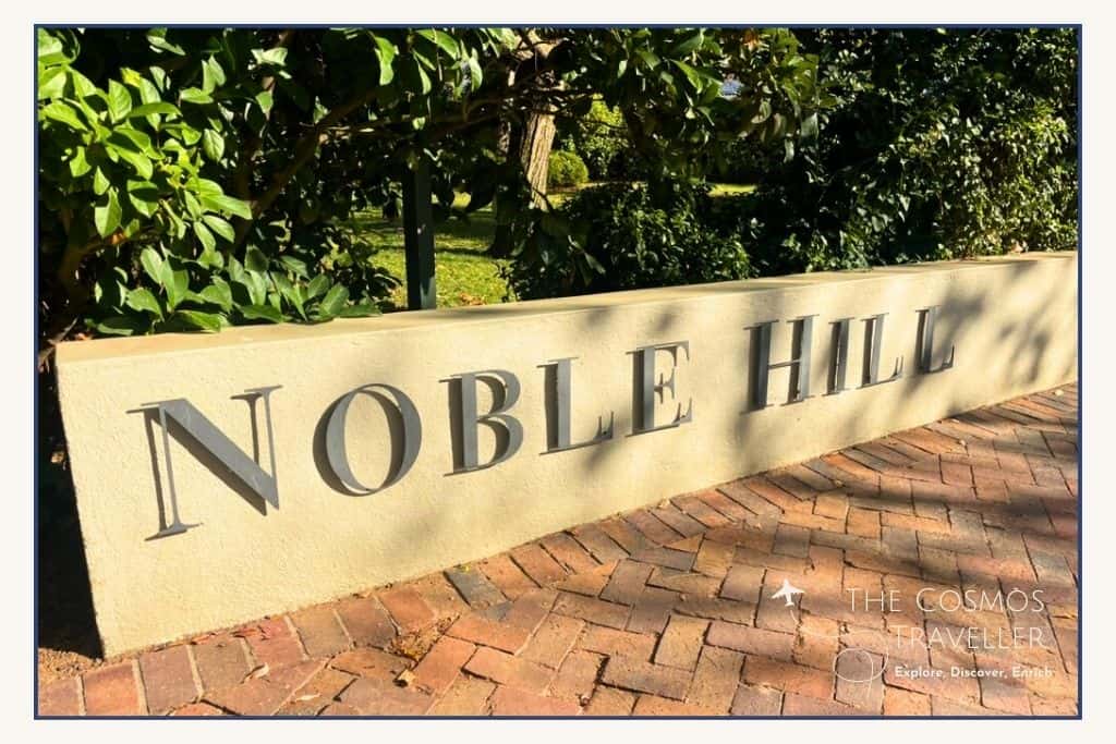 Noble Hill Winery signage. 
