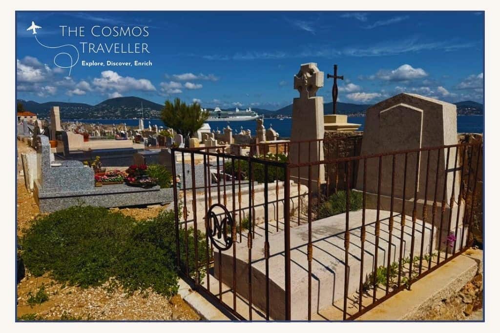 The Cimetière Marin in Saint-Tropez offers a peaceful place to reflect over the Golfe de Saint-Tropez.