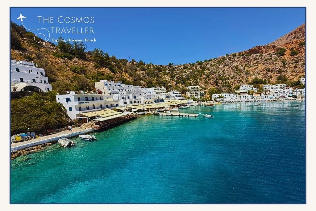 Loutro – Remote coastal village with no roads, just the sea, stunning calm water, and total stillness.