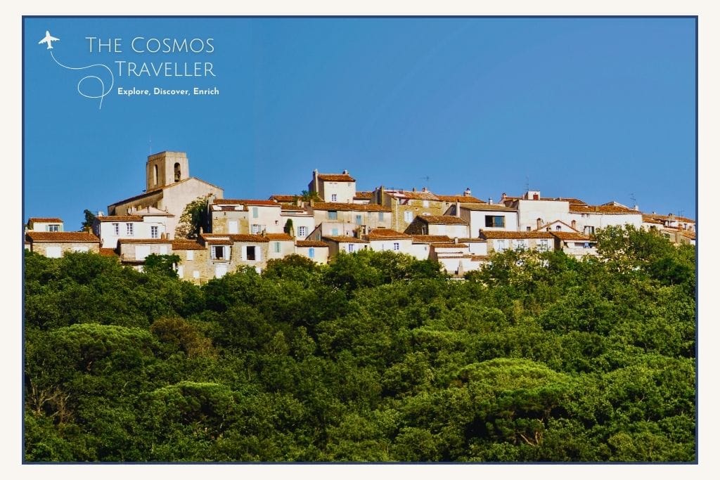Gassin hilltop village with Gulf of Saint-Tropez views and pastel stone houses.