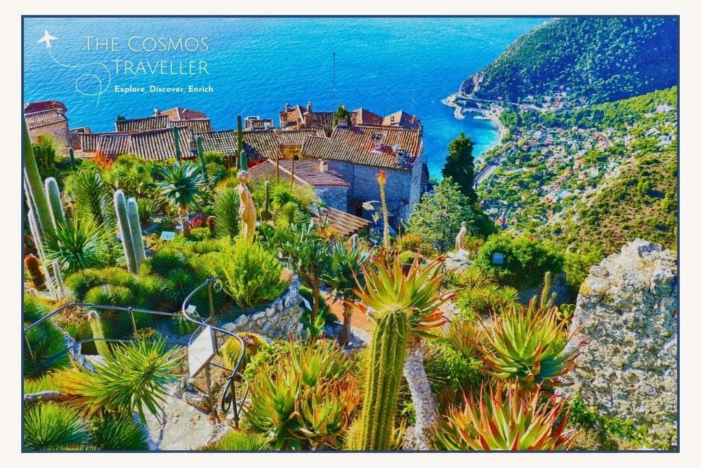 Jardin Exotique in Èze with cactus garden and sweeping Riviera views.