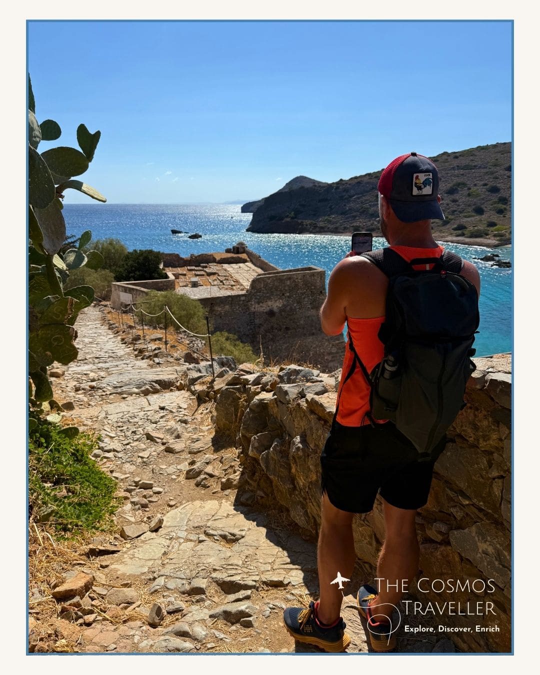 The simple graveyard on Spinalonga, final resting place of many leprosy patients