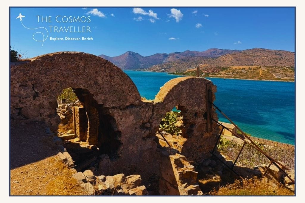 Ruins of the Triparteid Building on Spinalonga, part of the former Venetian defences