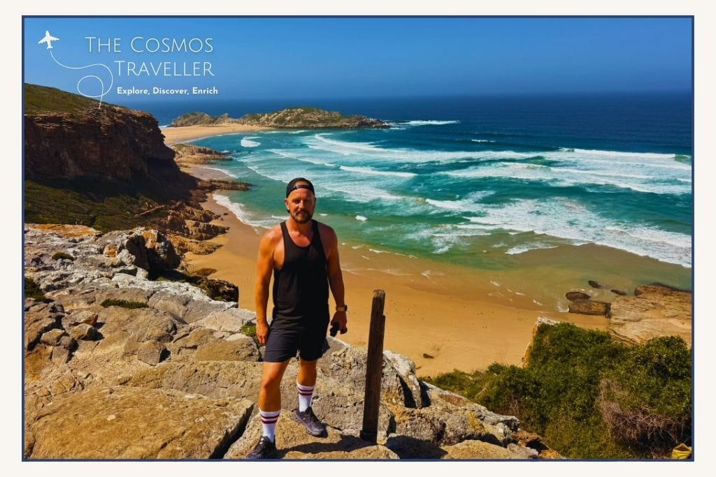 Robberg Peninsula hike near Plettenberg Bay with dramatic coastal cliffs.