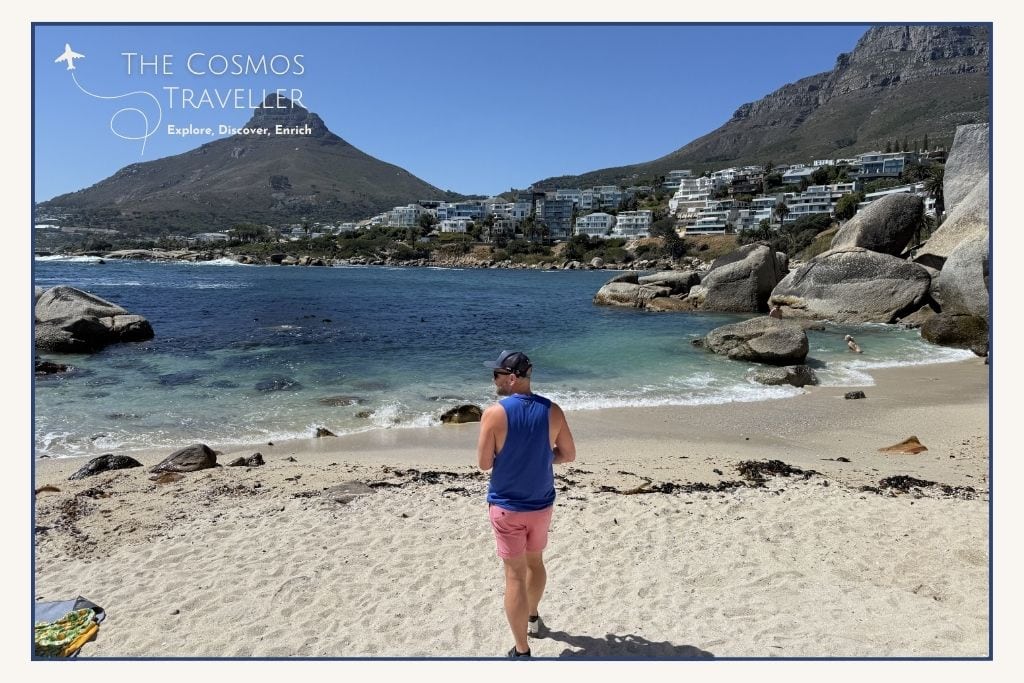 Sheltered rock pools and calm water at Beta Beach in Bakoven, Cape Town
