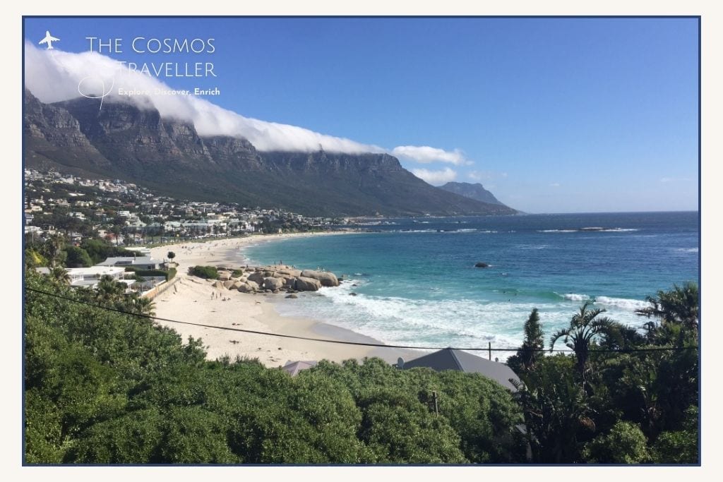 Surf at Glen Beach between Clifton and Camps Bay in Cape Town