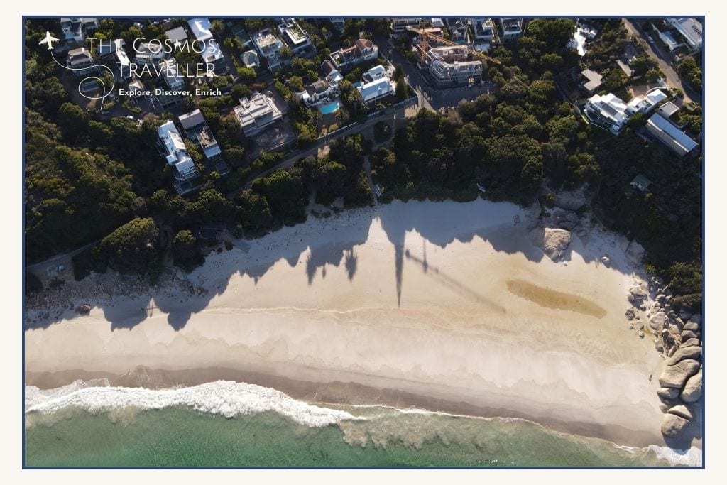 Llandudno Beach with turquoise water and granite boulders near Cape Town