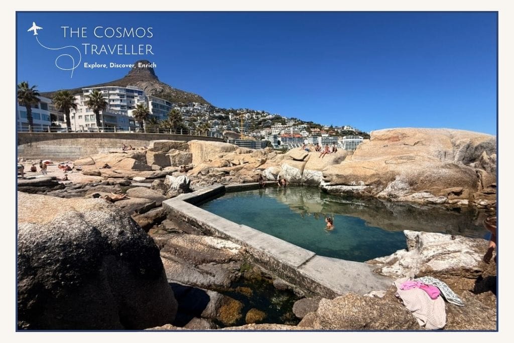 Swimming at Saunders Rock Tidal Pool in Sea Point, Cape Town