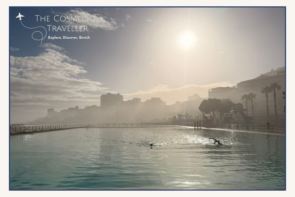 Olympic-sized saltwater pool at Sea Point Pavilion in Cape Town.