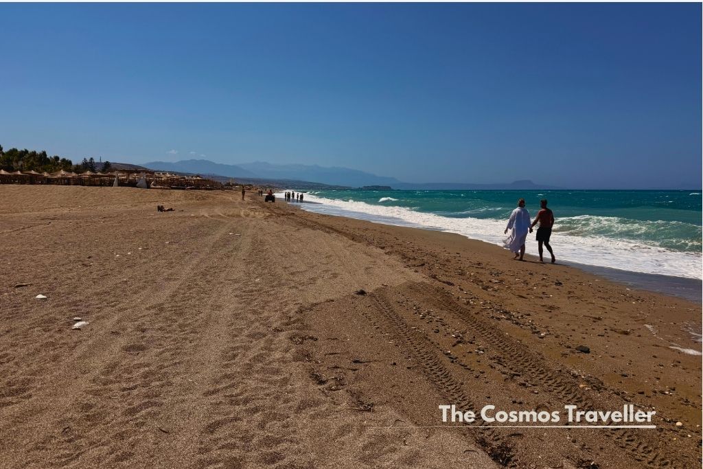 Platanes Beach, a few kilometres east of Rethymno's Old Town, Crete