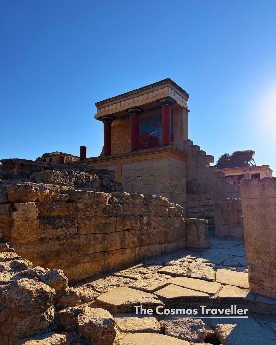 The reconstructed structure at Knossos Palace