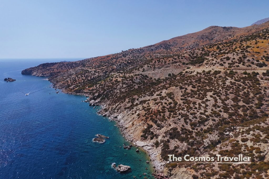 The coastal road between Plakias and Sfakia, south Crete